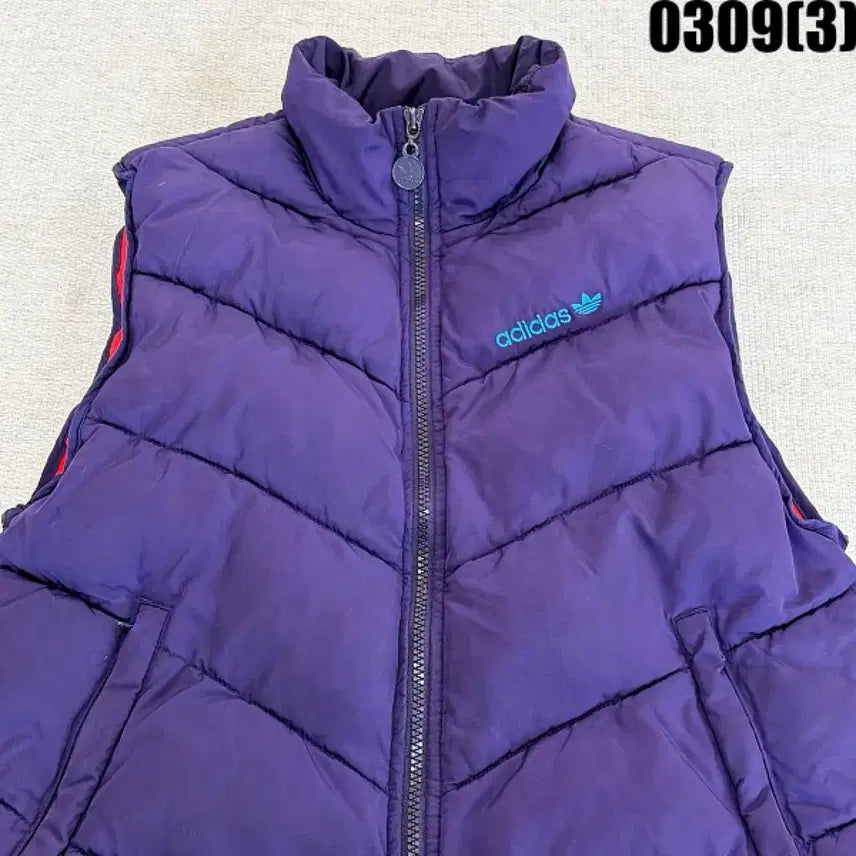 [BUNJANG] Adidas Purple Padded Vest / 85 아디다스 퍼플 패딩 조끼 베스트 0309(3)
