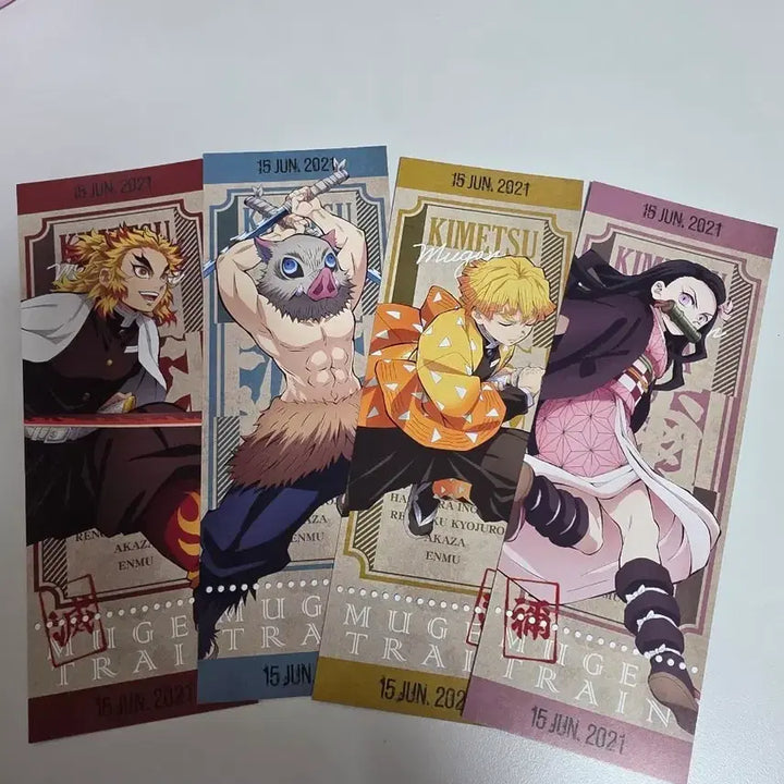 [BUNJANG] Demon Slayer: Kimetsu no Yaiba Mugen Train Ticket Set / 귀멸의 칼날 무한열차 티켓 4종 세트