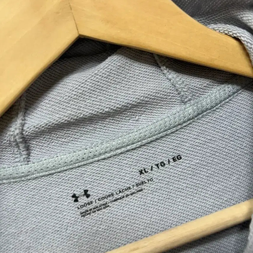 [BUNJANG] Under Armour Hooded Zip-up XL Gray / 언더아머 후드집업 XL 회색