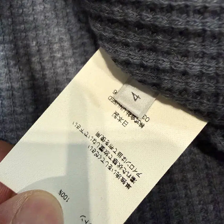 [BUNJANG] Unused Waffle LS Black Washed Long Sleeve Shirt / 언유즈드 와플 ls 4
