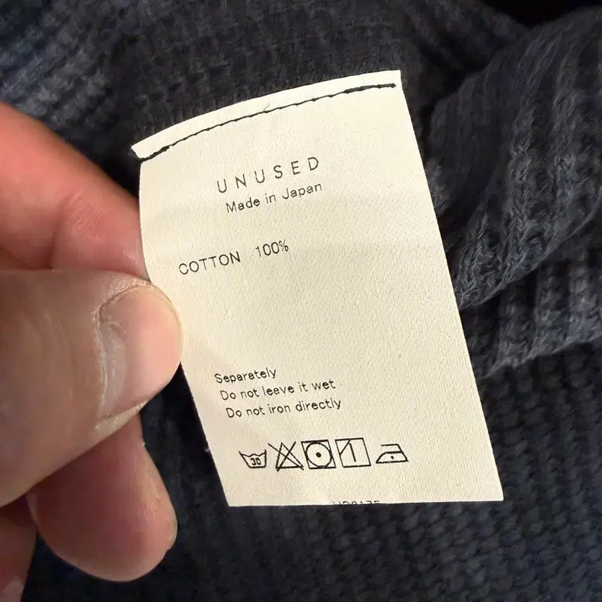 [BUNJANG] Unused Waffle LS Black Washed Long Sleeve Shirt / 언유즈드 와플 ls 4