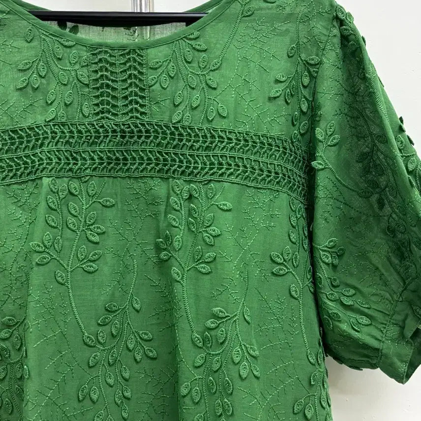 [BUNJANG] Noa-ge Vintage Bohemian Embroidered Blouse / 일본빈티지 히피 보헤미안 에스닉 반팔 블라우스