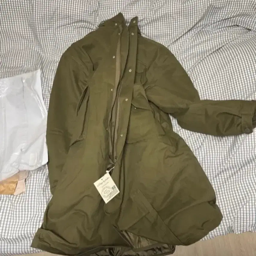 [BUNJANG] Guvin Long Fishtail Jacket Khaki / 구빈 롱 피쉬테일 자켓 카키