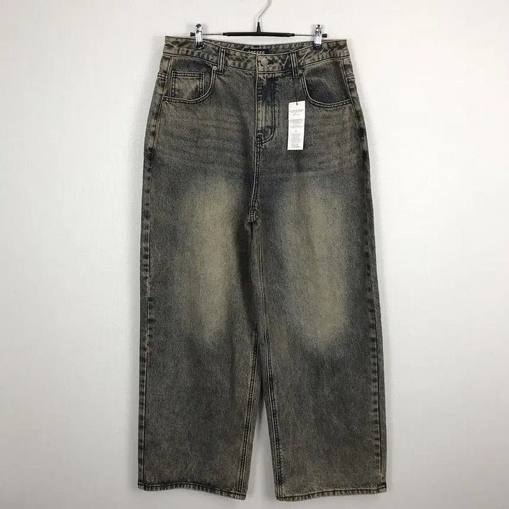 [SOLD OUT] 토피 TOFFEE 더스티 와이드 데님 팬츠 청바지 새상품 남성L