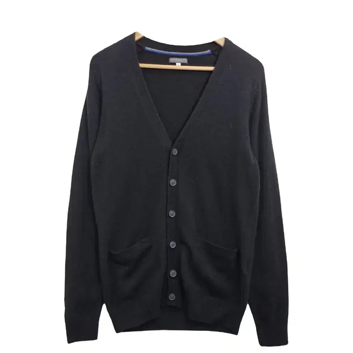 [BUNJANG] TOPVALU Black V-neck Wool Cardigan [M] / TOPVALU 블랙 가디건 [M] 브이넥 블랙 울가디건/ 블랙