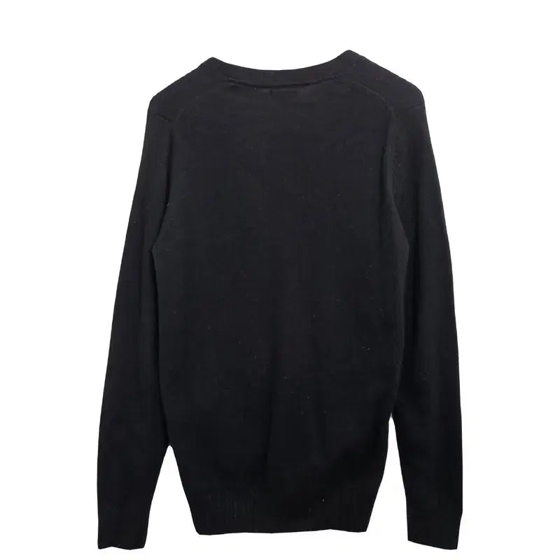 [BUNJANG] TOPVALU Black V-neck Wool Cardigan [M] / TOPVALU 블랙 가디건 [M] 브이넥 블랙 울가디건/ 블랙