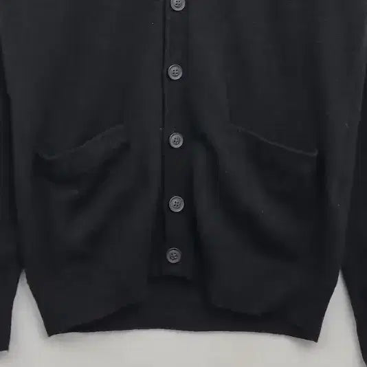 [BUNJANG] TOPVALU Black V-neck Wool Cardigan [M] / TOPVALU 블랙 가디건 [M] 브이넥 블랙 울가디건/ 블랙