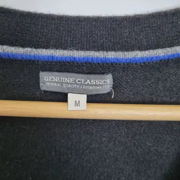 [BUNJANG] TOPVALU Black V-neck Wool Cardigan [M] / TOPVALU 블랙 가디건 [M] 브이넥 블랙 울가디건/ 블랙