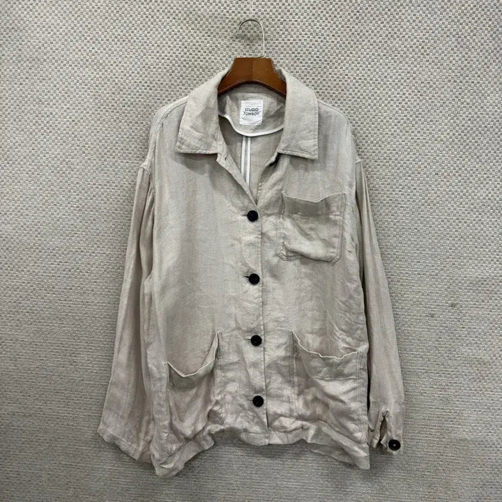 [BUNJANG] Studio Tomboy Linen Blazer Jacket / 스튜디오톰보이 캐주얼 린넨 블레이저 자켓 F A07139