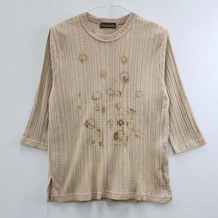 [BUNJANG] Vintage Cottage Stripe Cubic Sleeve Top / 빈티지 모리걸 코티지 입체스트라이프 큐빅 슬리브