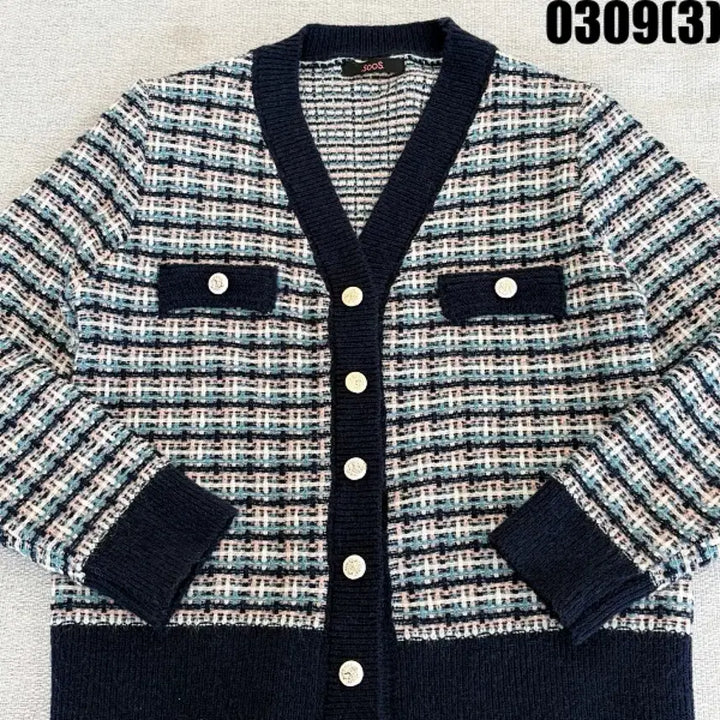 [BUNJANG] SooS Tweed V-Neck Cardigan / SooS 트위드 브이넥 가디건 0309(3)