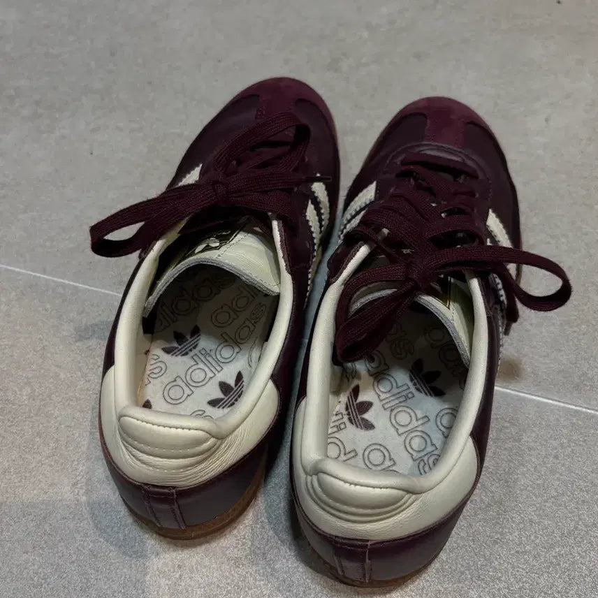 [BUNJANG] Adidas Samba OG Maroon Sneakers / 아디다스 삼바 OG 마룬 크림화이트 245