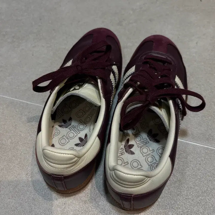 [BUNJANG] Adidas Samba OG Maroon Sneakers / 아디다스 삼바 OG 마룬 크림화이트 245