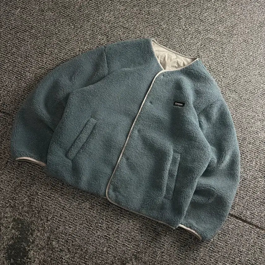 [BUNJANG] Covernat Quilted Reversible Sherpa Jacket - L / 커버낫 차이나 넥 킐티드 리버시블 쉐르파 자켓 3407