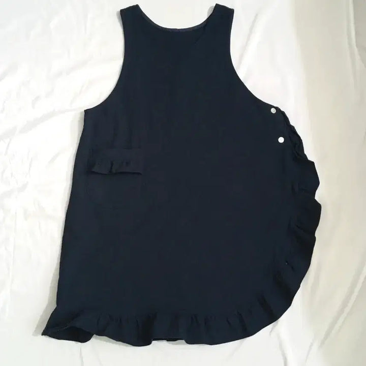 [BUNJANG] Ruffle Detail Apron Dress / 러플 디테일 에이프런 원피스