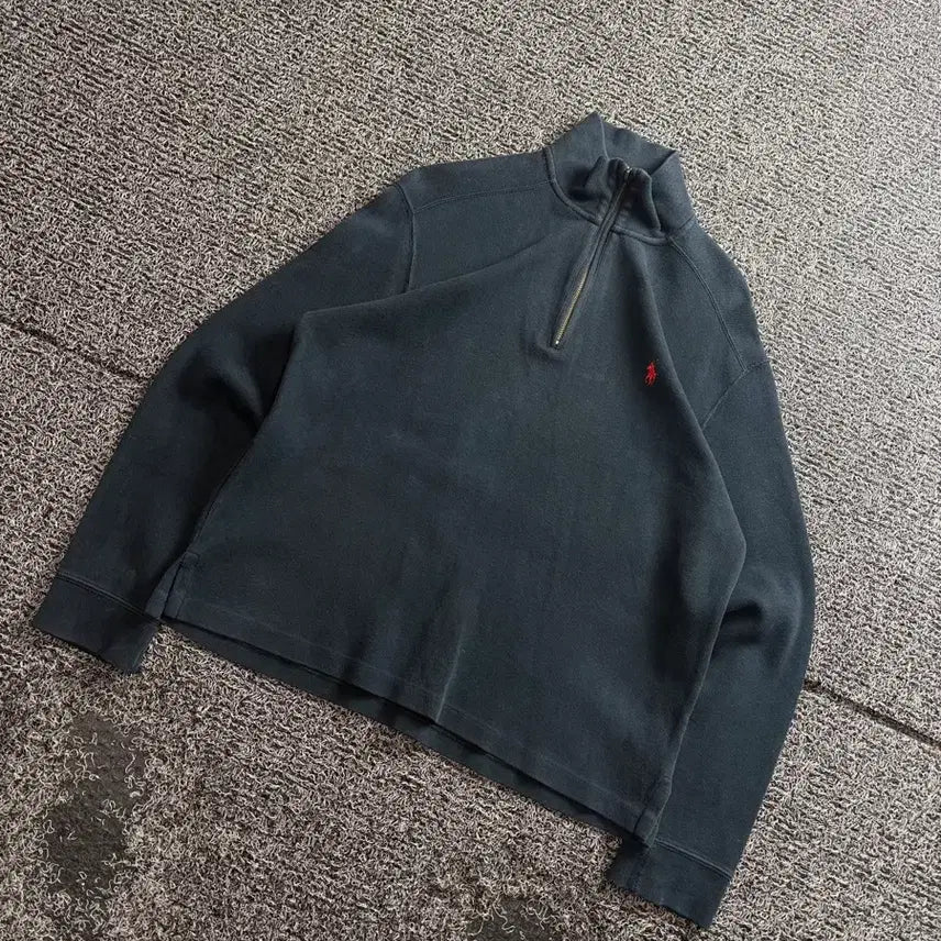 [BUNJANG] Polo Ralph Lauren Pony Logo Half-Zip Sweater / 폴로 랄프로렌 포니로고 반집업 스웨터 3409