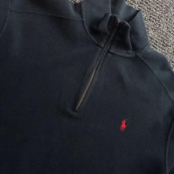 [BUNJANG] Polo Ralph Lauren Pony Logo Half-Zip Sweater / 폴로 랄프로렌 포니로고 반집업 스웨터 3409