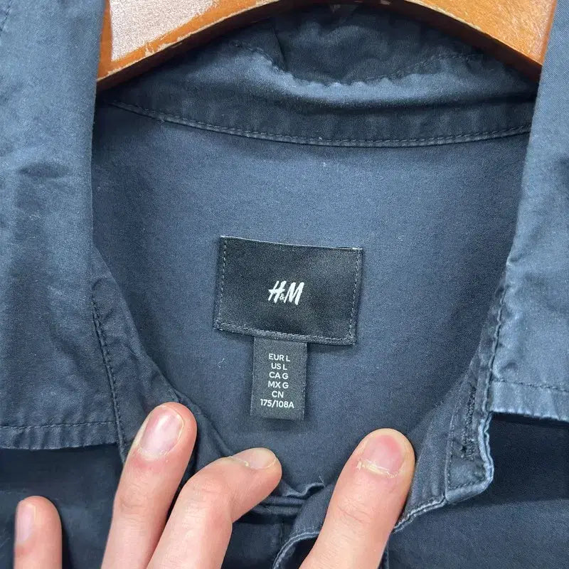 [BUNJANG] H&amp;M Casual Big Pocket Oversized Shirt / 에이치앤엠 캐주얼 빅포켓 오버핏 셔츠 L M13246