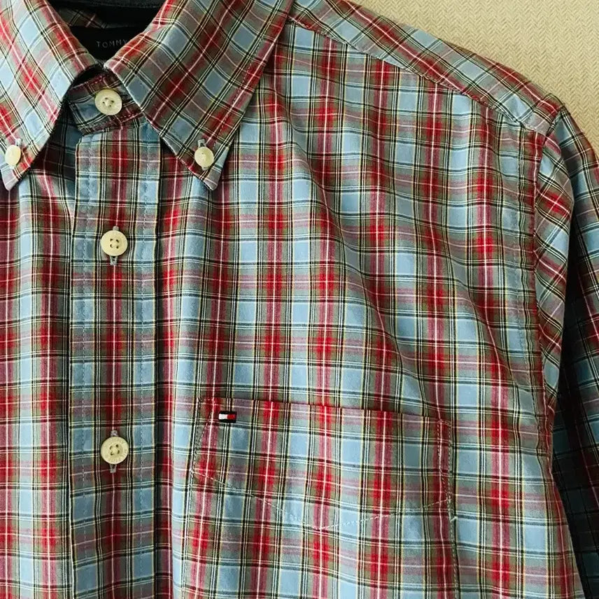 [BUNJANG] Tommy Hilfiger Cotton Long Sleeve Shirt / 100 타미힐피거 코튼 긴팔셔츠