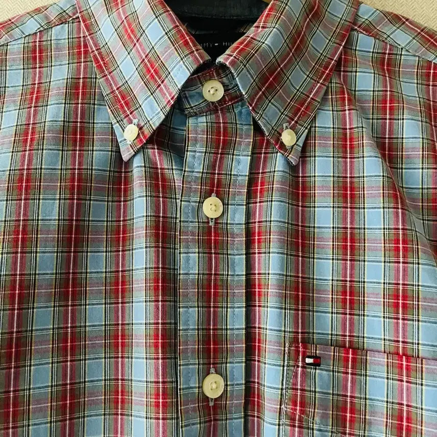 [BUNJANG] Tommy Hilfiger Cotton Long Sleeve Shirt / 100 타미힐피거 코튼 긴팔셔츠