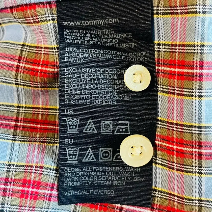 [BUNJANG] Tommy Hilfiger Cotton Long Sleeve Shirt / 100 타미힐피거 코튼 긴팔셔츠