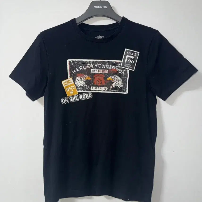 [SOLD OUT] 할리데이비슨 블랙 프린팅 반팔 티셔츠