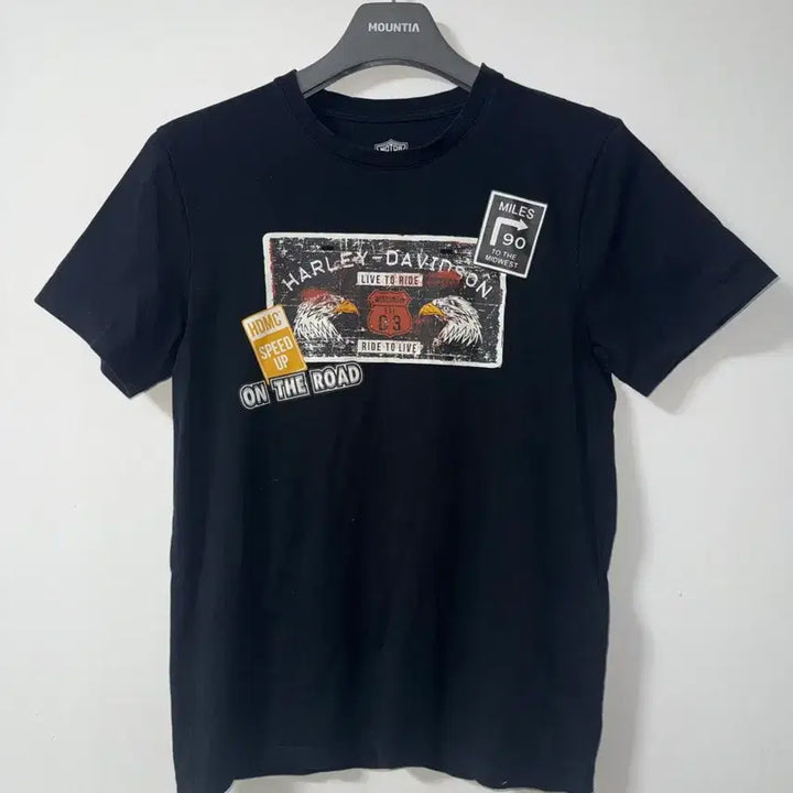 [SOLD OUT] 할리데이비슨 블랙 프린팅 반팔 티셔츠