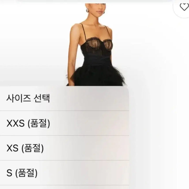 [BUNJANG] NBD Black Tulip Asymmetric Mini Dress / NBD 블랙 튤 언발란스 미니 드레스 원피스 셀프웨딩