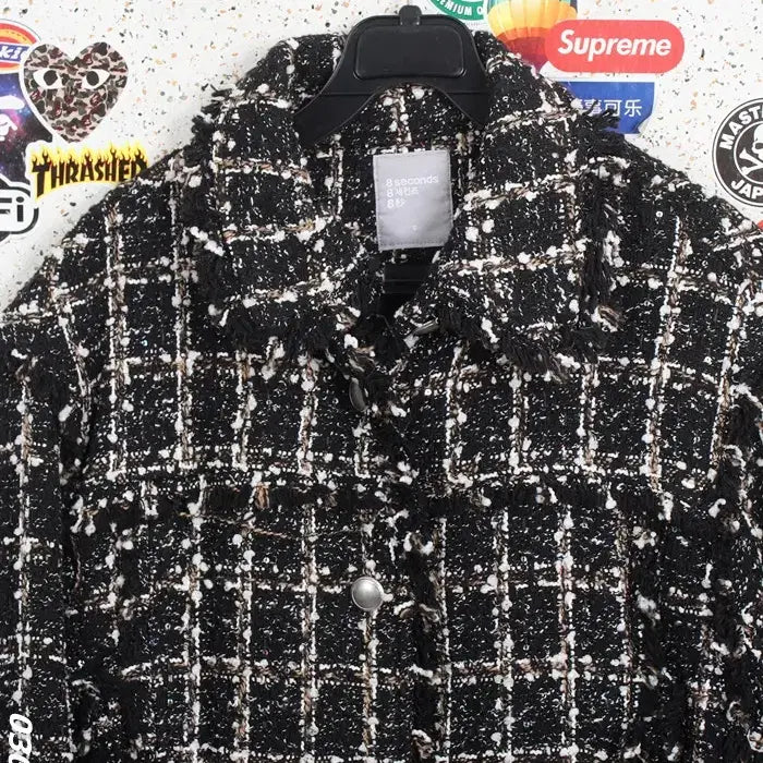 [BUNJANG] 8 Seconds Pearl Tweed Jacket / 여성F / 에잇세컨즈 진주 트위드자켓BK 16-22