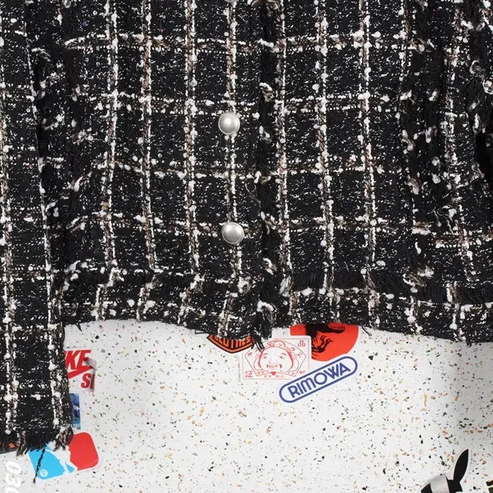 [BUNJANG] 8 Seconds Pearl Tweed Jacket / 여성F / 에잇세컨즈 진주 트위드자켓BK 16-22