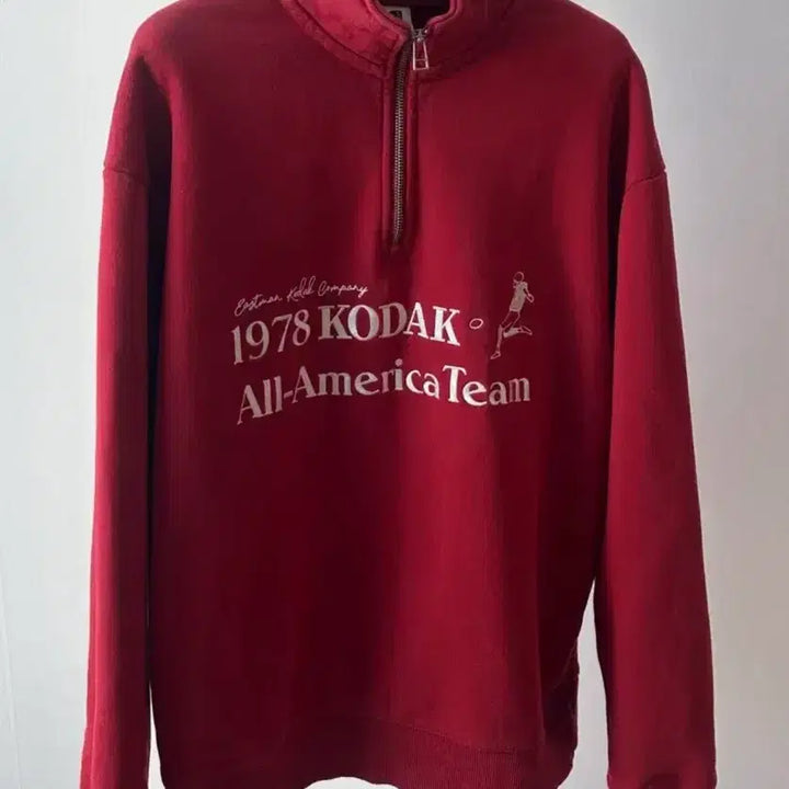 [BUNJANG] Kodak Half-Zip Sweatshirt / 코닥 반집업 맨투맨