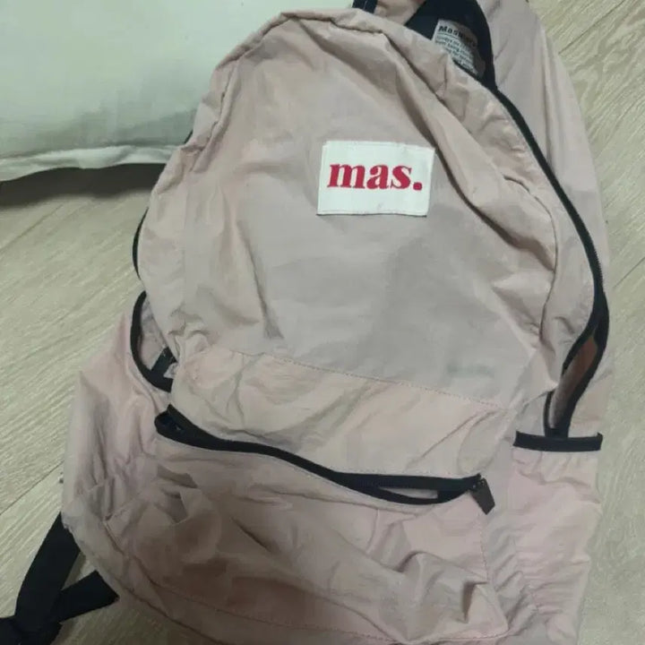 [BUNJANG] Masmarules Pink Backpack / 마스마룰즈 백팩 핑크 백팩 분홍 백팩 딸기우유색 책가방 미소녀 갸루 가방