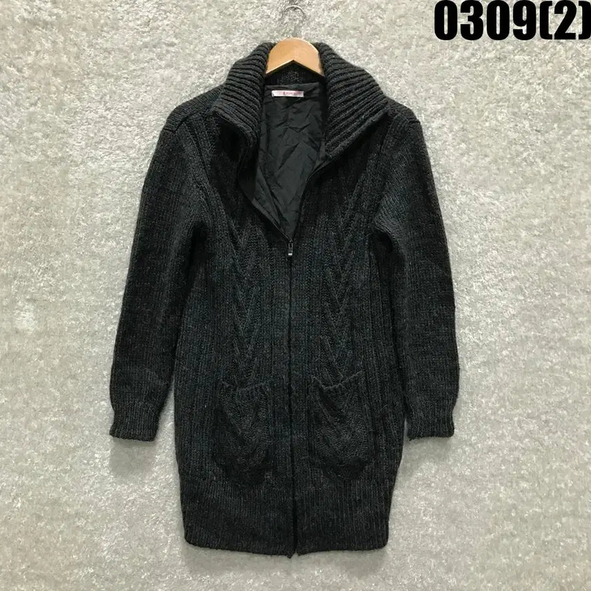 [SOLD OUT] Montagut 꽈배기 롱 니트 가디건 블랙 s