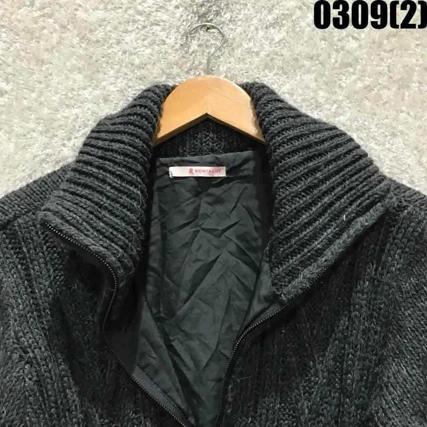[SOLD OUT] Montagut 꽈배기 롱 니트 가디건 블랙 s