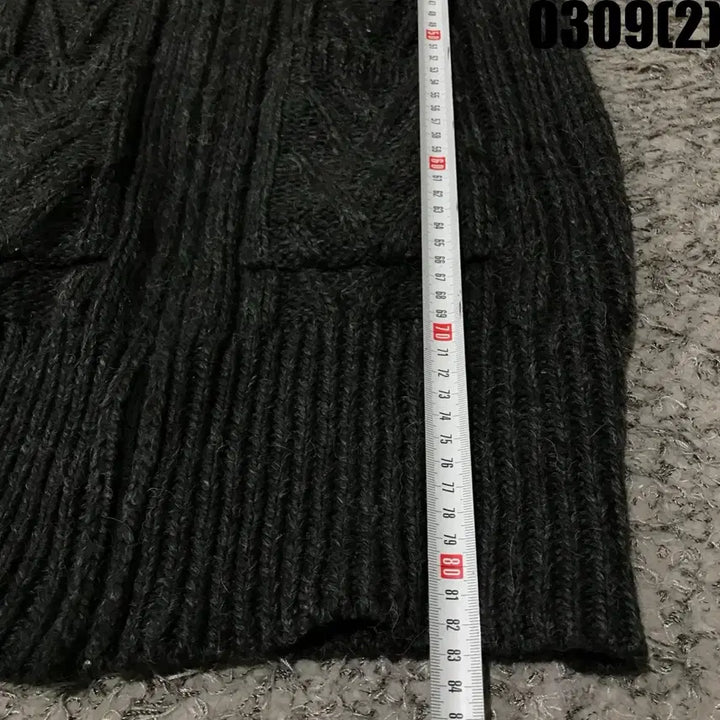 [SOLD OUT] Montagut 꽈배기 롱 니트 가디건 블랙 s