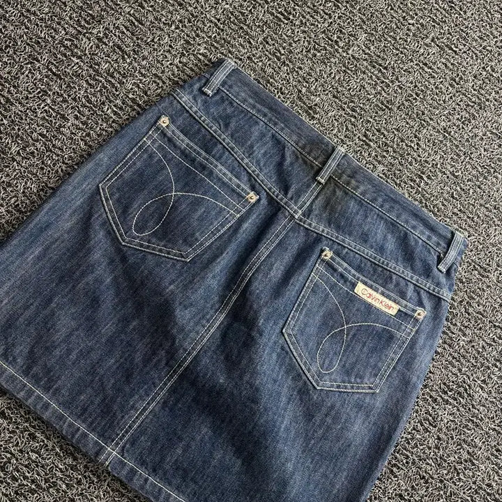 [BUNJANG] Calvin Klein Y2K Denim Mini Skirt / 00s 캘빈클라인 Y2K 아카이브 데님 미니 스커트 3415