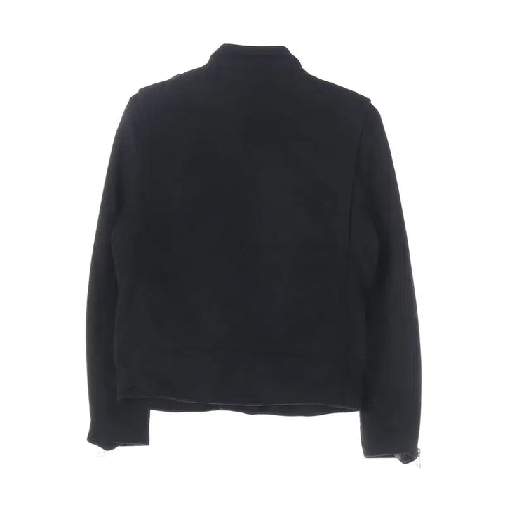 [BUNJANG] DRESS VOLUME Black Fabric Double Rider Jacket / 드레스볼륨 블랙 패브릭 더블 라이더 자켓 L