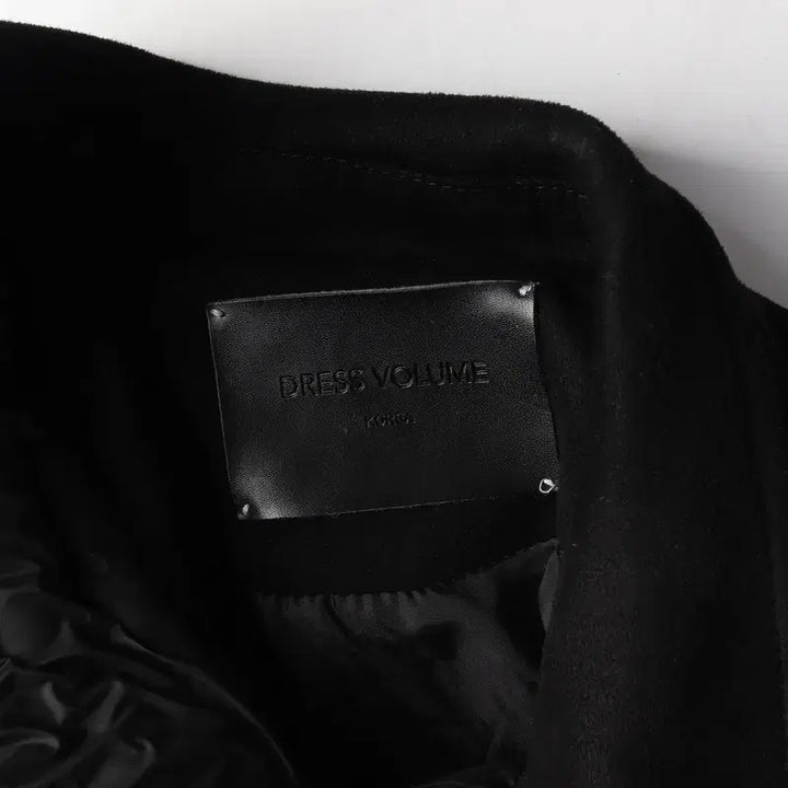 [BUNJANG] DRESS VOLUME Black Fabric Double Rider Jacket / 드레스볼륨 블랙 패브릭 더블 라이더 자켓 L