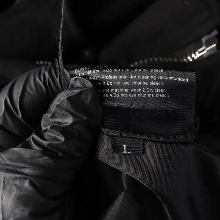 [BUNJANG] DRESS VOLUME Black Fabric Double Rider Jacket / 드레스볼륨 블랙 패브릭 더블 라이더 자켓 L