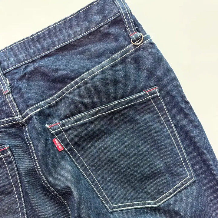 [BUNJANG] Deuces White Stitch Raw Denim Pants M / 듀시스(Deuces) 화이트 스티치 생지 데님 팬츠 M