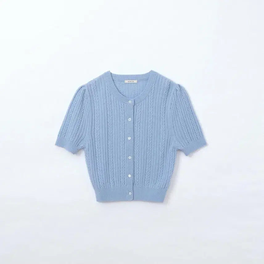 [BUNJANG] Archive J2U Essential Half Cable Knit (Blue) / 아카이브제이투유 에센셜 하프 케이블 니트(blue)