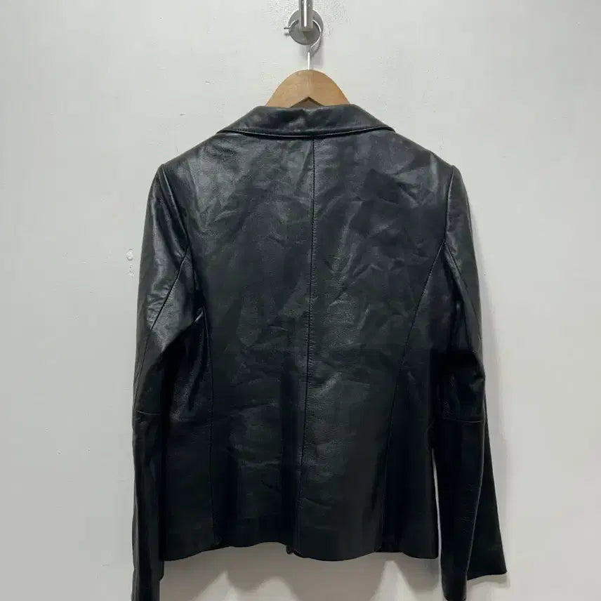 [BUNJANG] ANOVELLA Black Leather Jacket Lambskin Size 55 / ANOVELLA 블랙 가죽 자켓 양가죽 55