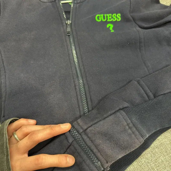 [BUNJANG] Guess Casual Zip-up Jacket / 게스 무지 캐주얼 집업 자켓 S M13242