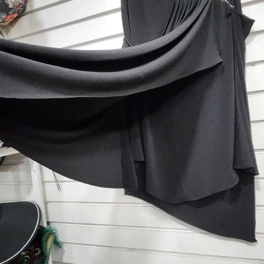[BUNJANG] Black Asymmetric Dance Skirt / 