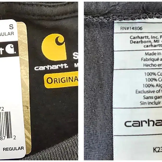 [BUNJANG] Carhartt Black Long Sleeve T-shirt S Size / 칼하트 블랙 긴팔티 S 사이즈 새상품 95