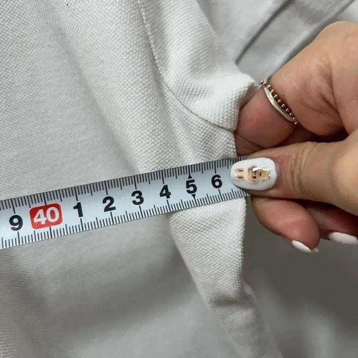 [SOLD OUT] 라코스테 화이트 반팔 폴로티 M