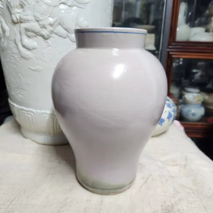 [BUNJANG] Celadon Porcelain Cloud Crane Vase / 청화백자 운학문호(준)