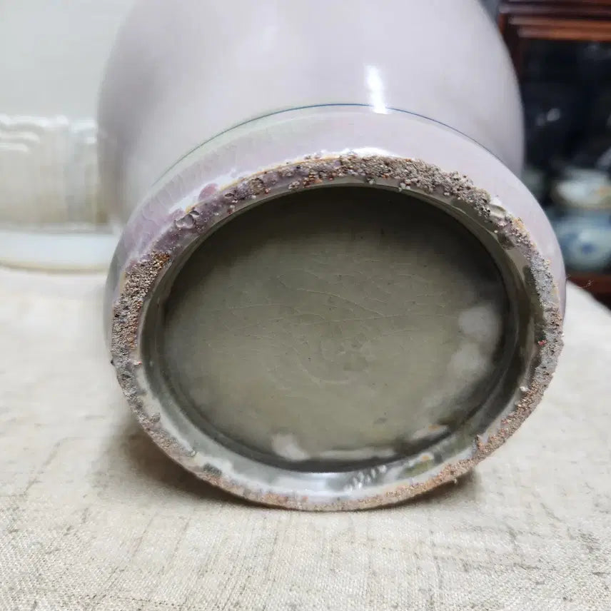 [BUNJANG] Celadon Porcelain Cloud Crane Vase / 청화백자 운학문호(준)