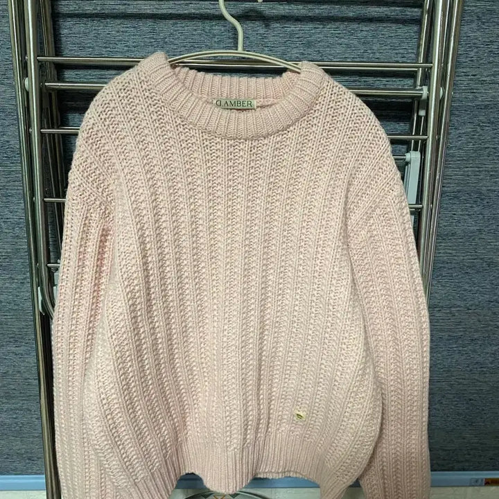 [BUNJANG] D.AMBER Pink Knit Sweater / D.AMBER 핑크 니트 스웨터