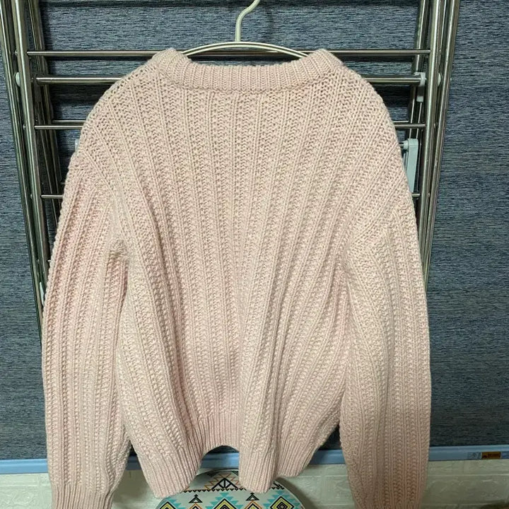 [BUNJANG] D.AMBER Pink Knit Sweater / D.AMBER 핑크 니트 스웨터